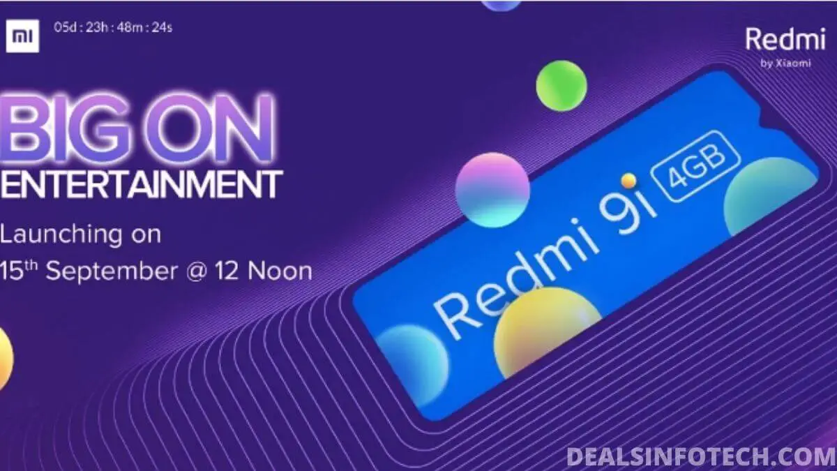 Redmi 9i To Launch In India on September 15, 2020