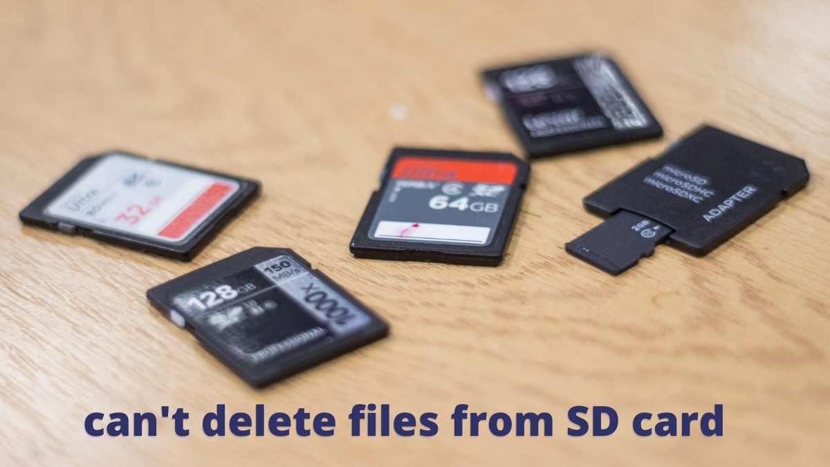 cant delete files from SD card