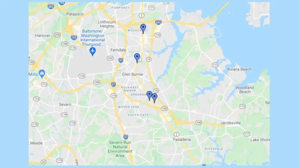 Gamestop Store Baltimore Map View