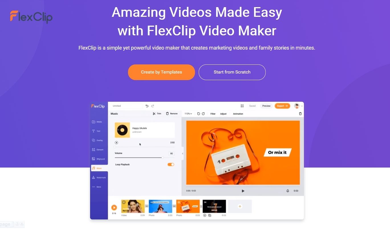 FlexClip: Free And Powerful Online Video Editor Tool