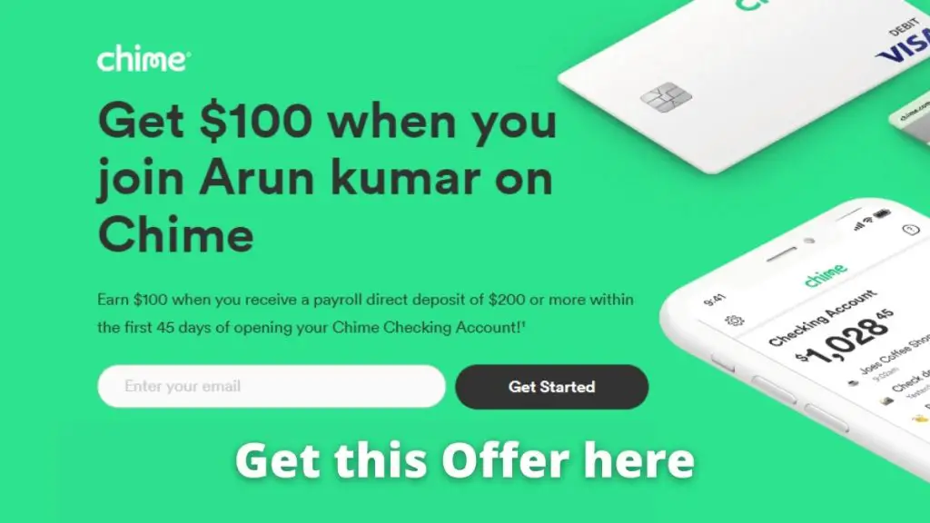 Chime referral offer