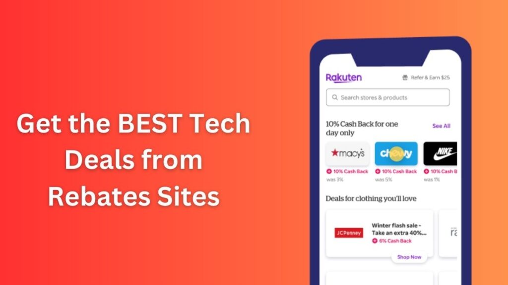 Best tech deals on Rebates sites