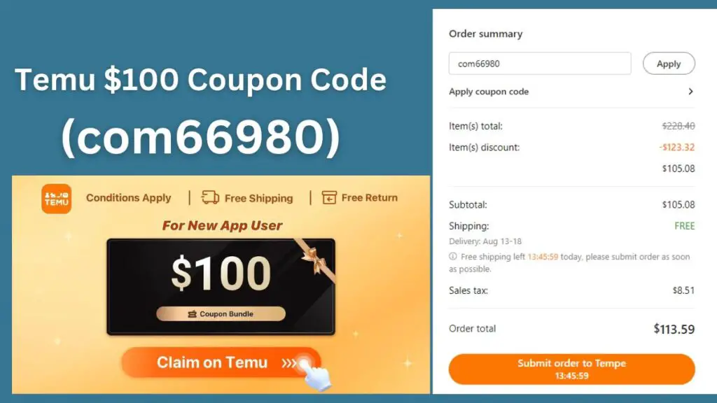 Temu coupon code